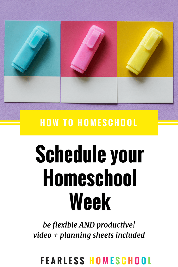How to create a homeschool schedule that's flexible AND productive