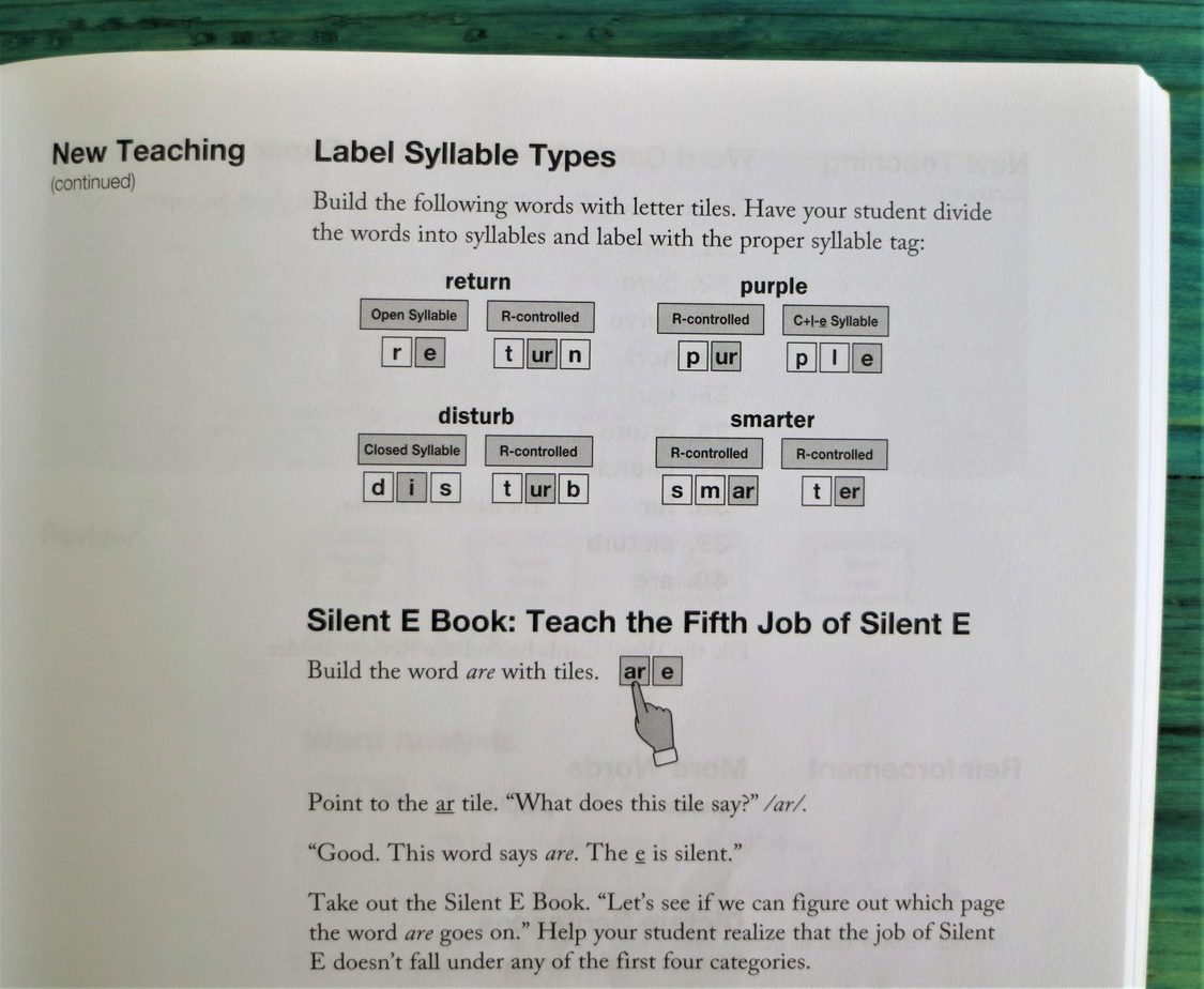 All About Spelling review - label syllable types