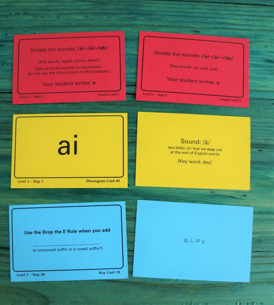 All About Spelling spelling review box spelling flashcards