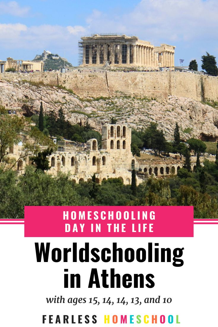 Worldschooling in Athens - a homeschooling day in the life